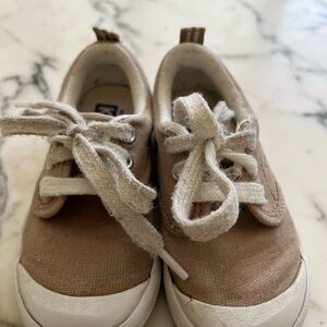 Kids Tan Canvas Shoes